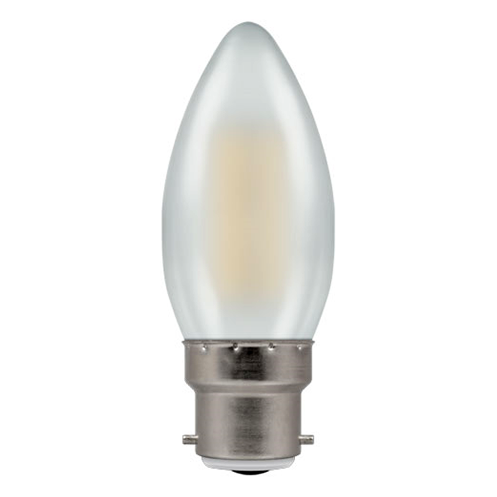 LED Filament Candle Pearl Dimmable 5W 240V 2700kB22d Equivalent to 40W